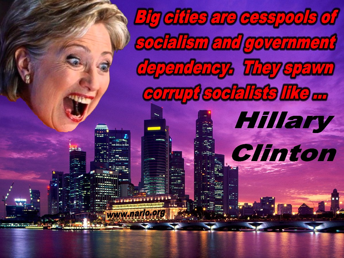 Hillary and Big Cities=